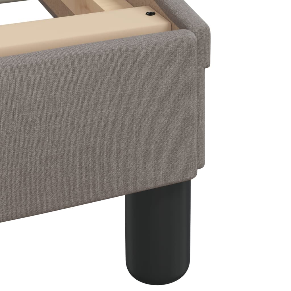 Letto con Materasso Dover Tortora 90x200 cm in Tessuto | homemem39