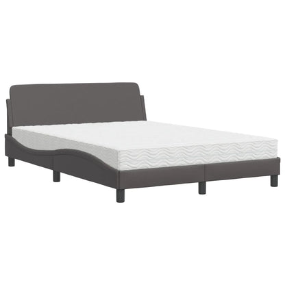 Letto con Materasso Dover Grigio 120x200 cm in Similpelle