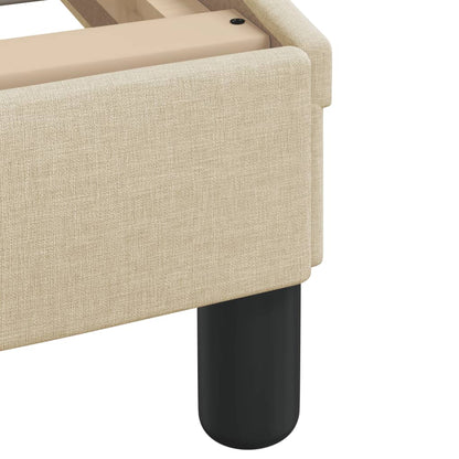 Letto con Materasso Dover Crema 180x200 cm in Tessuto | homemem39