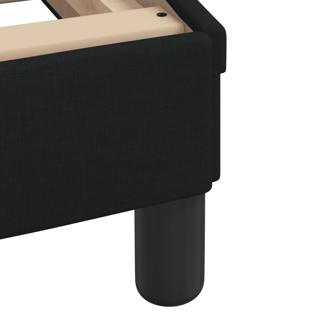 Letto con Materasso Hvar Nero 90x190 cm in Tessuto | homemem39