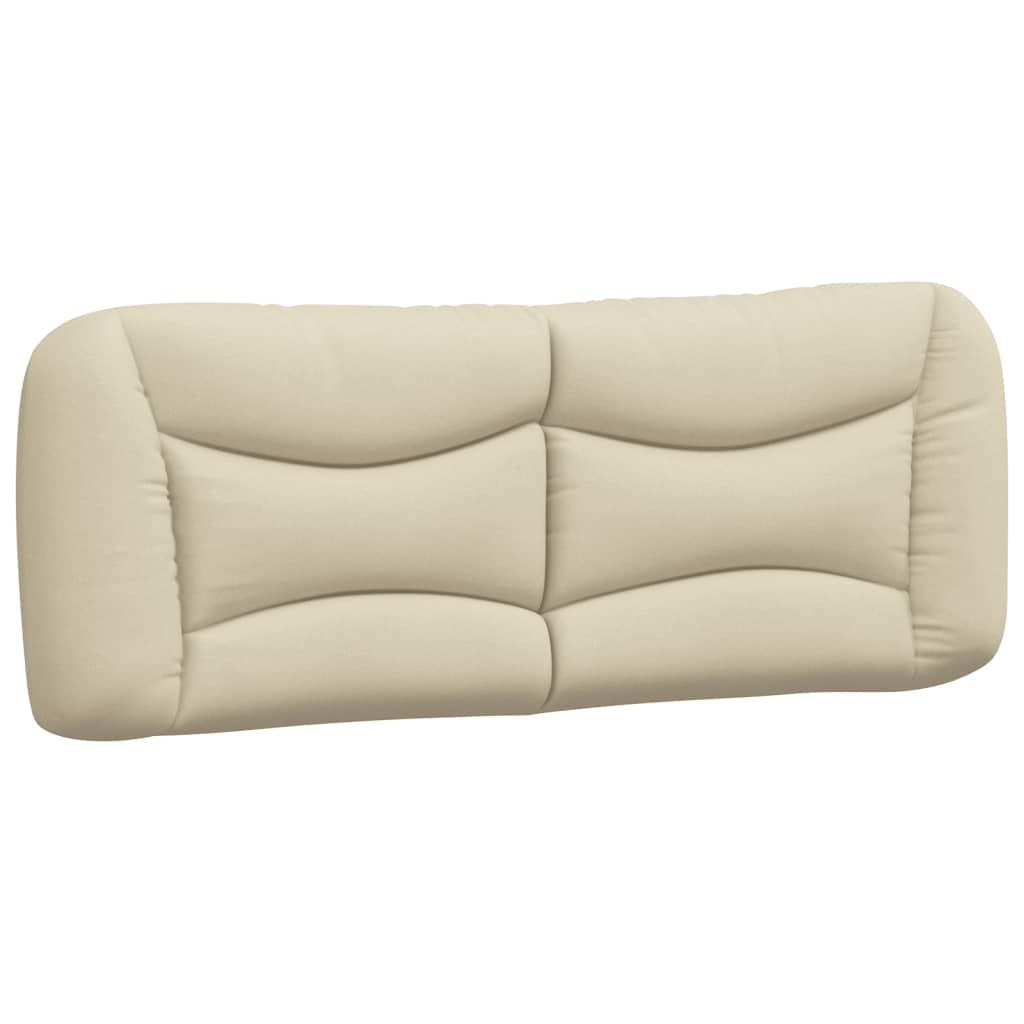 Letto con Materasso Hvar Crema 140x19 cm in Tessuto - homemem39