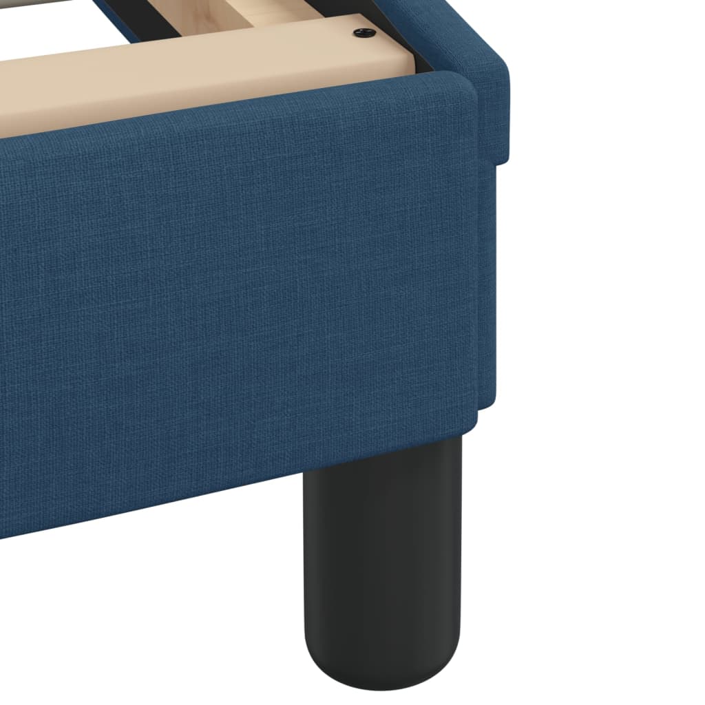 Letto con Materasso Hvar Blu 140x200 cm in Tessuto | homemem39