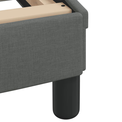 Letto con Materasso Hvar Grigio Scuro 200x200 cm in Tessuto - homemem39