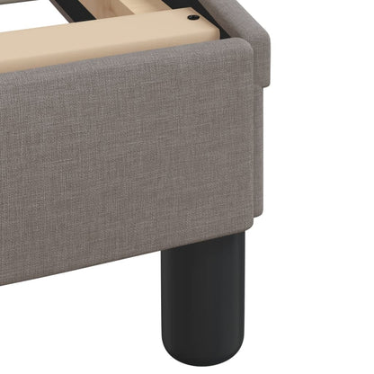 Letto con Materasso Hvar Tortora 200x200 cm in Tessuto | homemem39