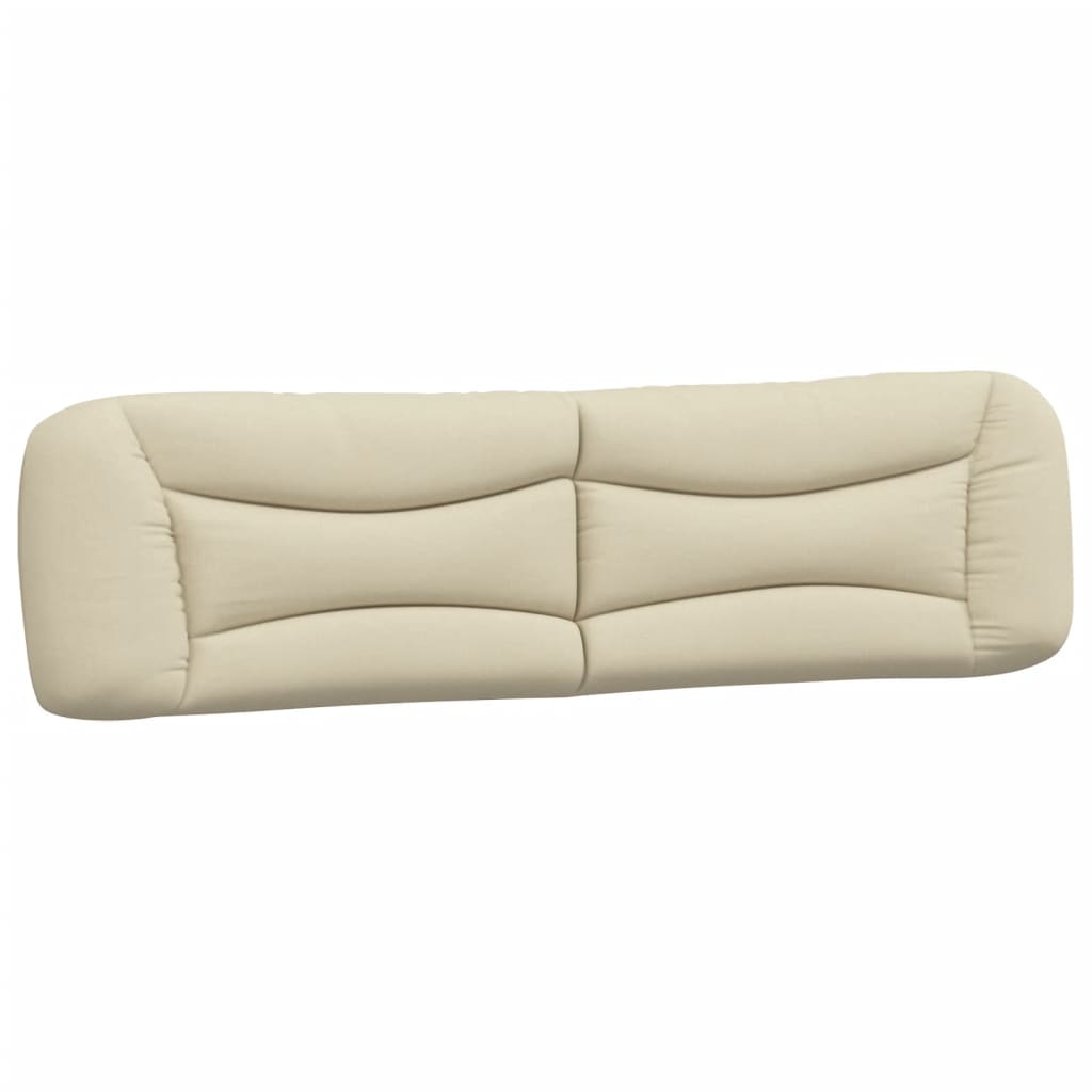 Letto con Materasso Hvar Crema 200x200 cm in Tessuto - homemem39