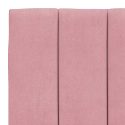 Letto con Materasso Hanko Rosa 90x190 cm in Velluto | homemem39