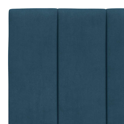 Letto con Materasso Hanko Blu 90x200 cm in Velluto | homemem39