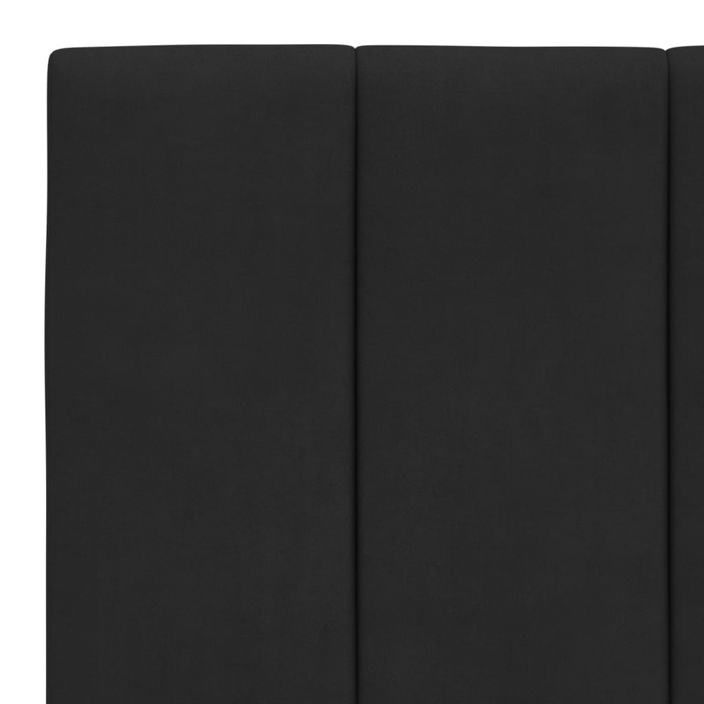 Letto con Materasso Hanko Nero 100x200 cm in Velluto - homemem39