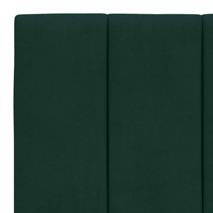 Letto con Materasso Hanko Verde Scuro 100x200 cm in Velluto | homemem39