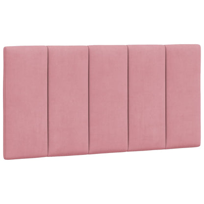 Letto con Materasso Hanko Rosa 100x200 cm in Velluto - homemem39