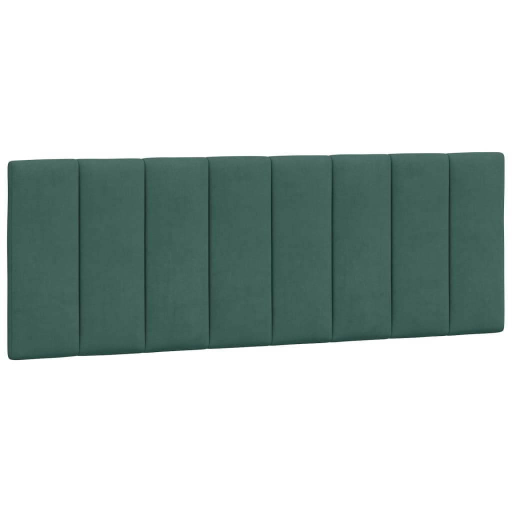 Letto con Materasso Hanko Verde Scuro 120x200 cm in Velluto