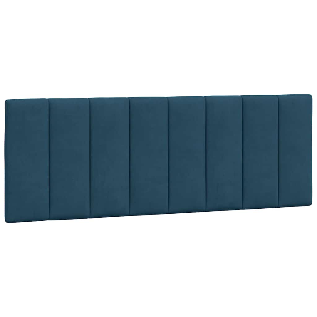 Letto con Materasso Hanko Blu 140x200 cm in Velluto | homemem39