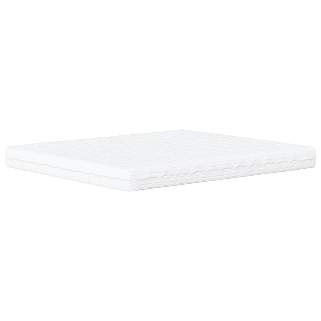 Letto con Materasso Hanko Blu 160x200 cm in Velluto