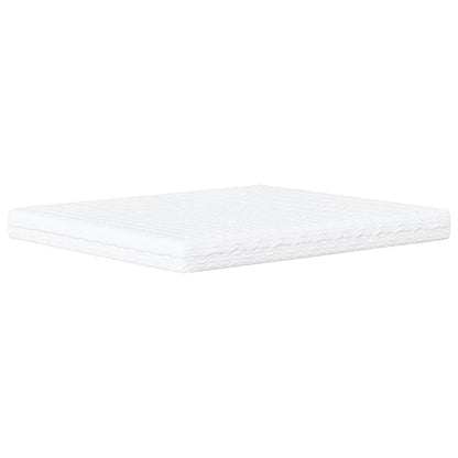 Letto con Materasso Hanko Blu 160x200 cm in Velluto