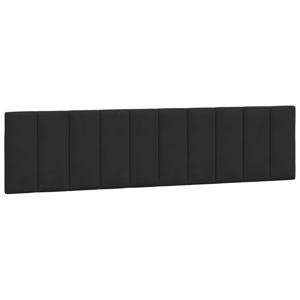 Letto con Materasso Hanko Nero 200x200 cm in Velluto - homemem39