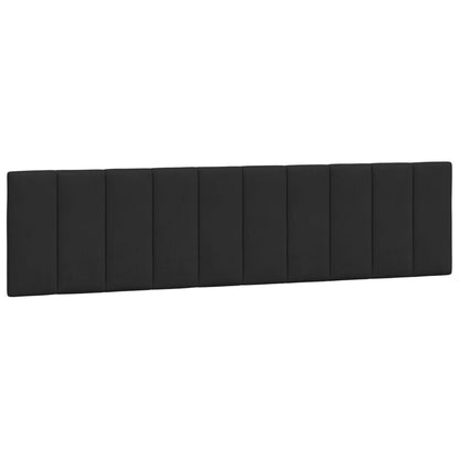 Letto con Materasso Hanko Nero 200x200 cm in Velluto - homemem39