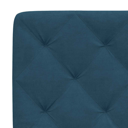 Letto con Materasso Blu 80x200 cm in Velluto