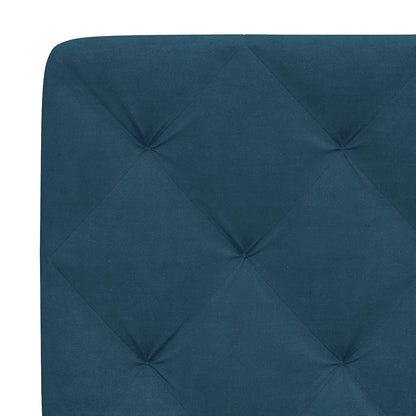 Letto con Materasso Blu 90x190 cm in Velluto