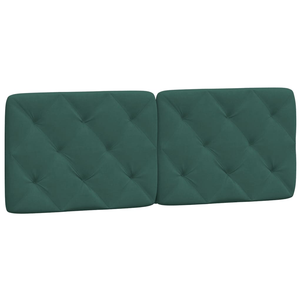 Letto con Materasso Verde Scuro 120x200 cm in Velluto