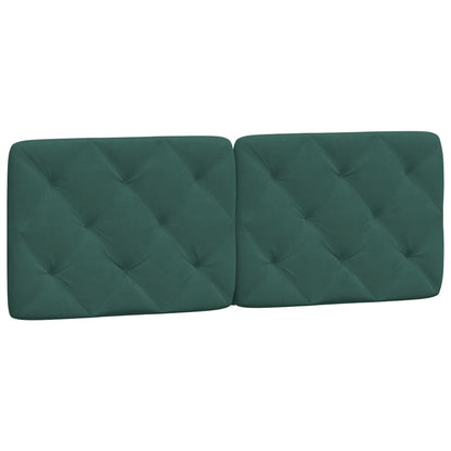 Letto con Materasso Verde Scuro 120x200 cm in Velluto