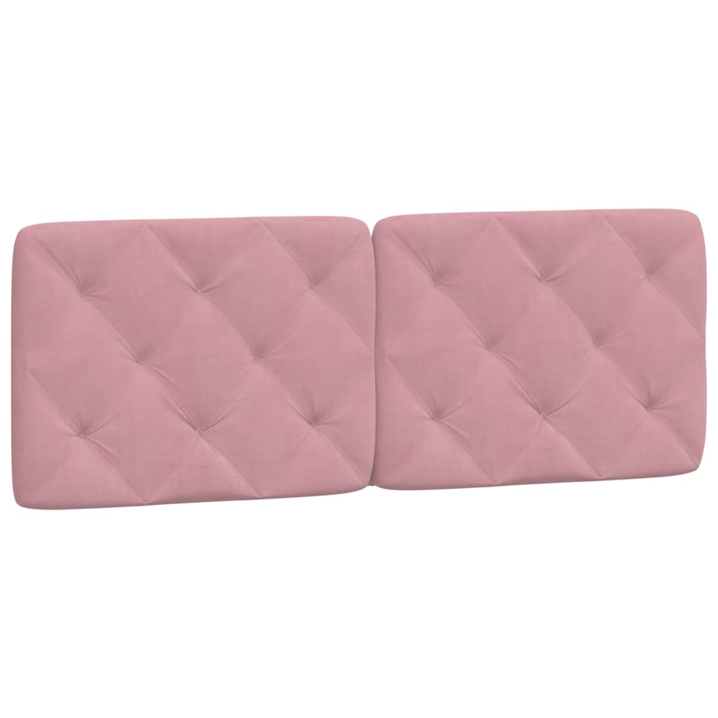 Letto con Materasso Rosa 120x200 cm in Velluto