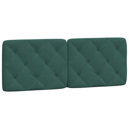 Letto con Materasso Verde Scuro 140x190 cm in Velluto - homemem39