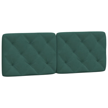 Letto con Materasso Verde Scuro 140x200 cm in Velluto - homemem39