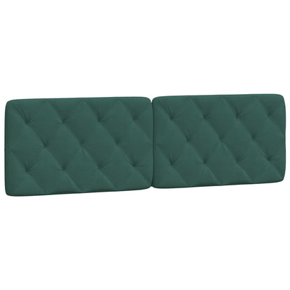 Letto con Materasso Verde Scuro 160x200 cm in Velluto - homemem39
