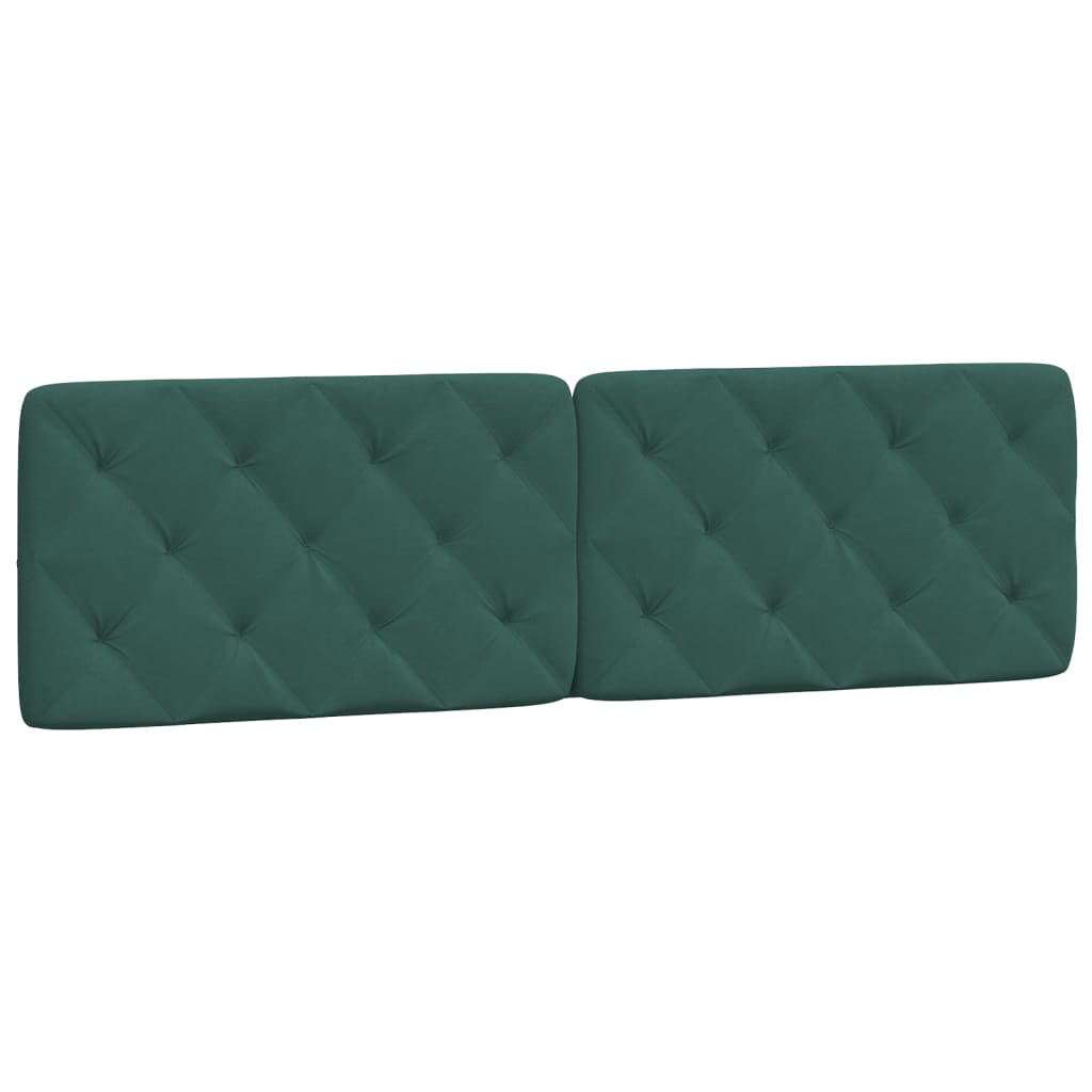 Letto con Materasso Verde Scuro 180x200 cm in Velluto