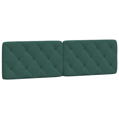 Letto con Materasso Verde Scuro 180x200 cm in Velluto