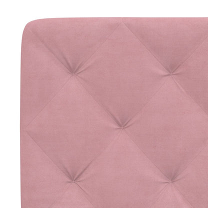Letto con Materasso Rosa 180x200 cm in Velluto - homemem39