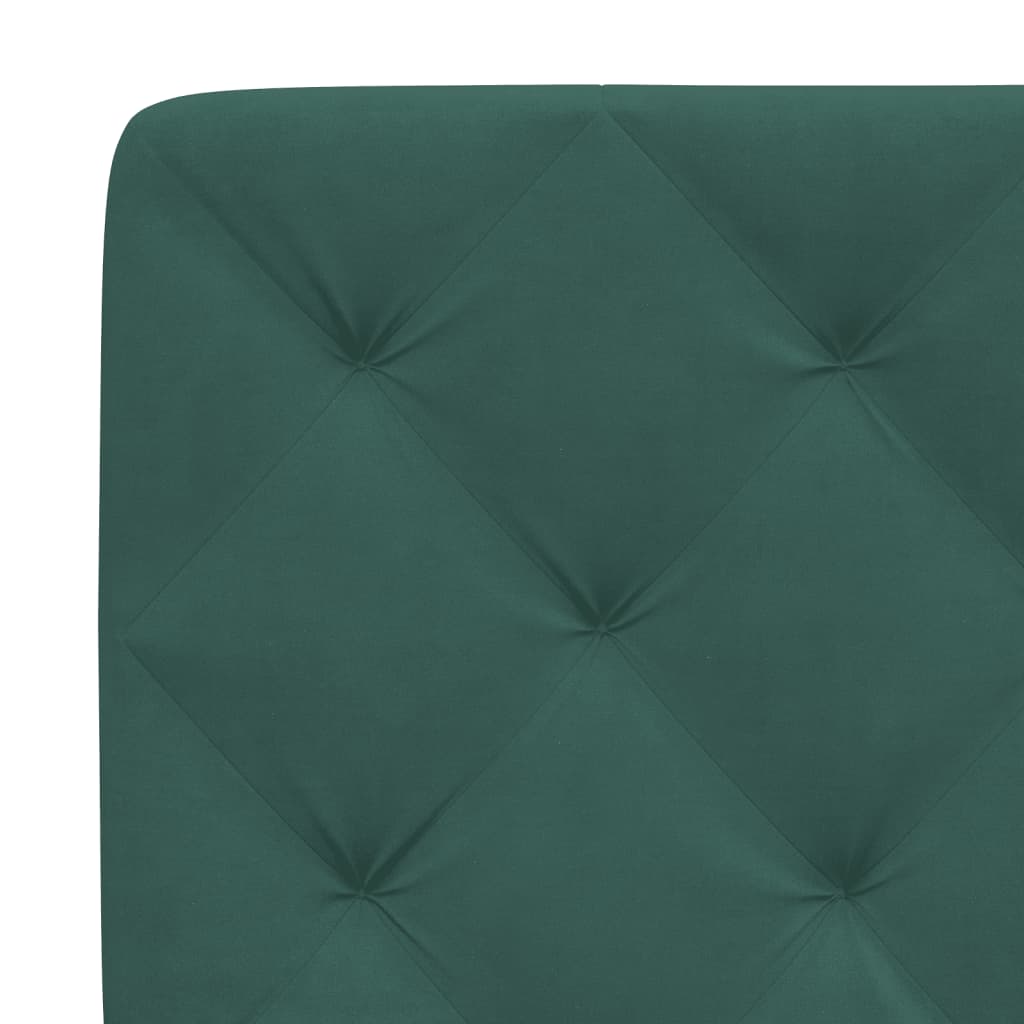 Letto con Materasso Verde Scuro 200x200 cm Velluto - homemem39