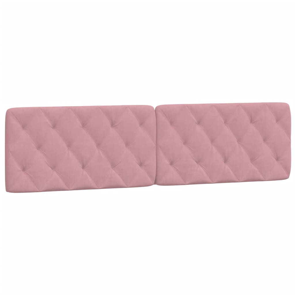 Letto con Materasso Rosa 200x200 cm in Velluto - homemem39