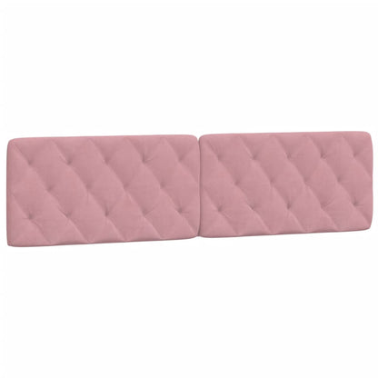 Letto con Materasso Rosa 200x200 cm in Velluto - homemem39
