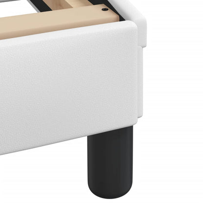 Letto con Materasso Hvar Bianco 140x200 cm in Similpelle - homemem39