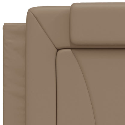 Letto Viana con Materasso Cappuccino 90x200 cm in Similpelle - homemem39