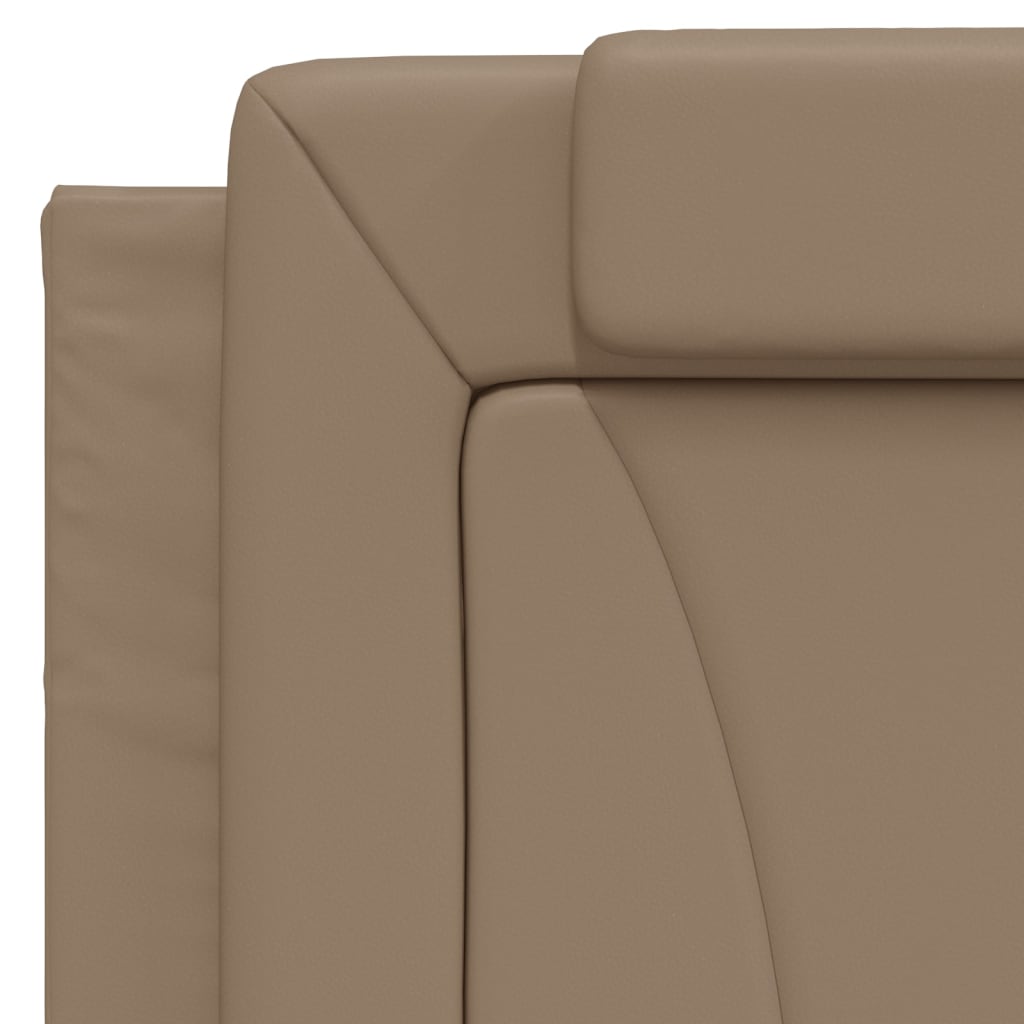 Letto Viana con Materasso Cappuccino 100x200cm Similpelle - homemem39