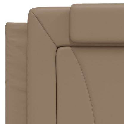 Letto Viana con Materasso Cappuccino 100x200cm Similpelle - homemem39