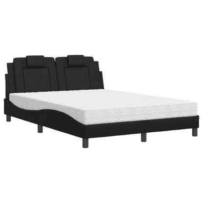 Letto Viana con Materasso Nero 120x200 cm in Similpelle