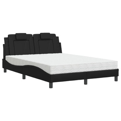 Letto Viana con Materasso Nero 140x190 cm in Similpelle | homemem39