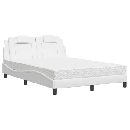 Letto Viana con Materasso Bianco 140x190 cm in Similpelle - homemem39