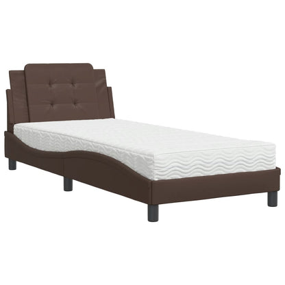 Giroletto senza Materasso Zadar Marrone 80x200 cm in Similpelle | homemem39