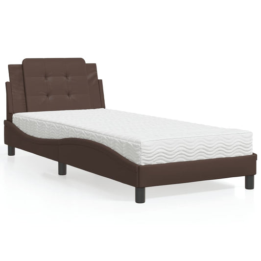 Giroletto senza Materasso Zadar Marrone 80x200 cm in Similpelle | homemem39