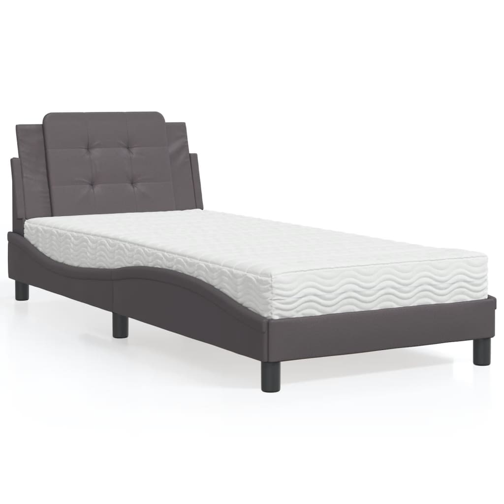 Giroletto senza Materasso Zadar Grgio 80x200 cm in Similpelle