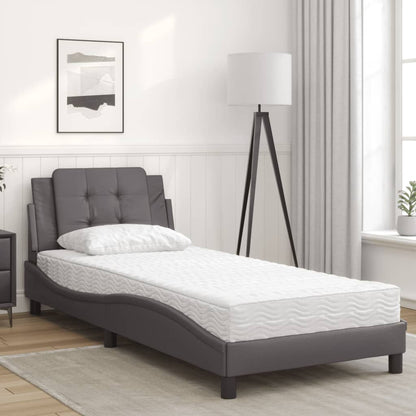 Giroletto senza Materasso Zadar Grigio 90x190 cm in Similpelle | homemem39
