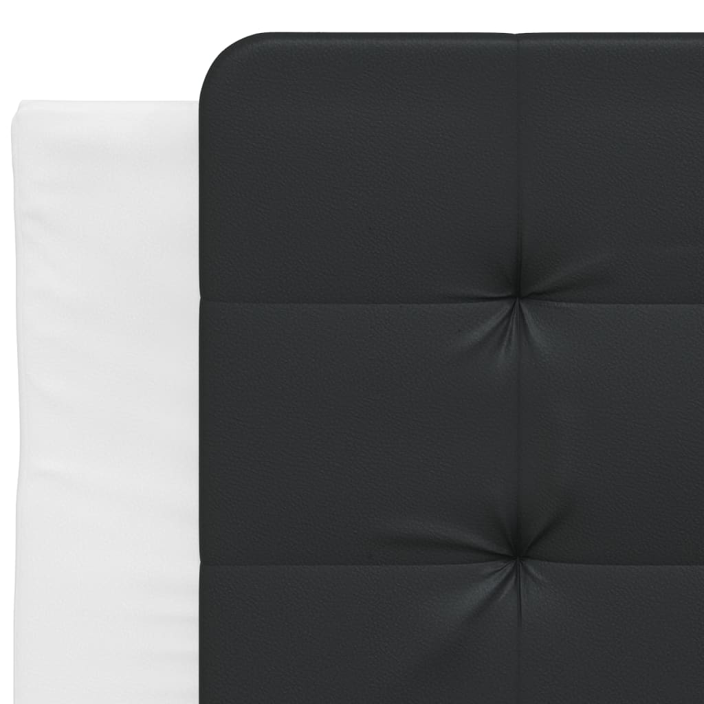 Giroletto senza Materasso Zadar Bianco e Nero 90x190 cm in Similpelle | homemem39