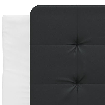 Giroletto senza Materasso Zadar Bianco e Nero 90x190 cm in Similpelle | homemem39