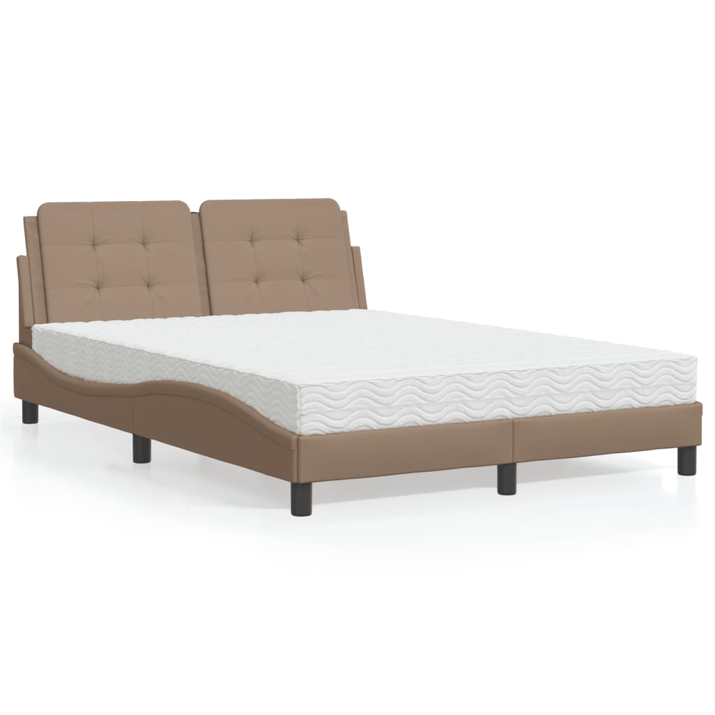 Giroletto senza Materasso Zadar Cappuccino 140x190cm Similpelle | homemem39