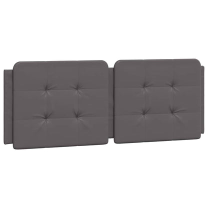 Letto con Materasso Grigio 140x200 cm in Similpelle