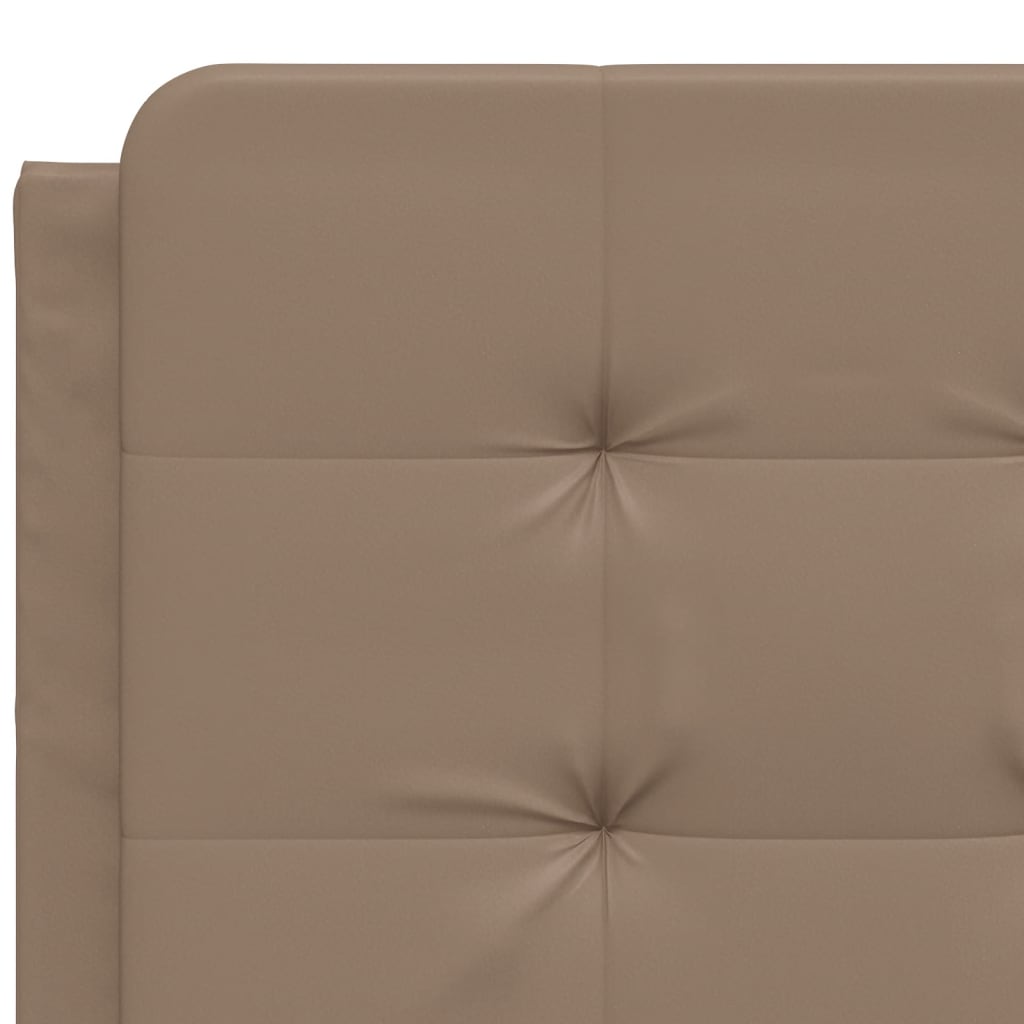 Letto con Materasso Zadar Cappuccino 140x200cm Similpelle | homemem39